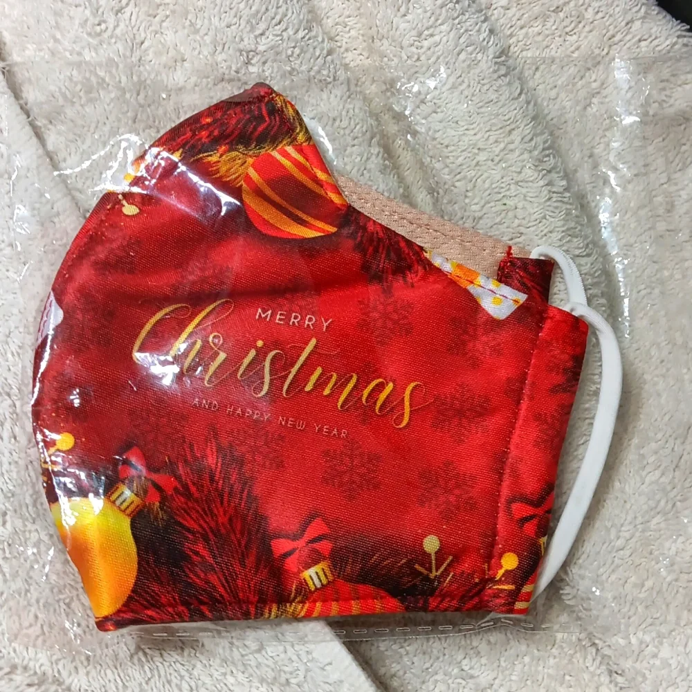 2 Beautiful Holiday Christmas Face Masks
